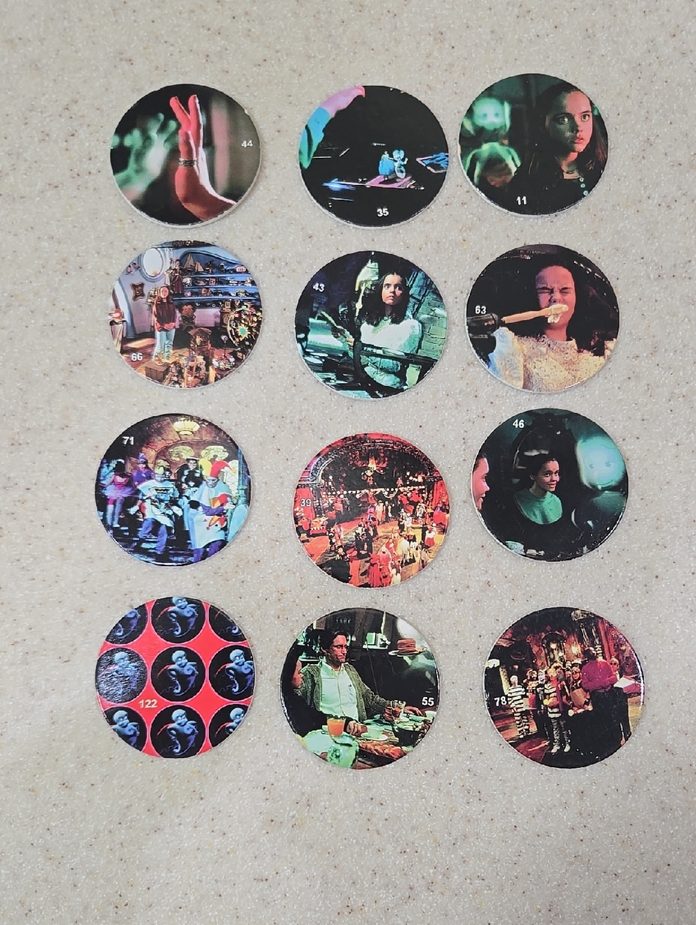 Vintage 1995 Casper The Friendly Ghost POGs (Lot Of 12)